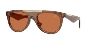 Burberry BE4452U 417373 แว่นกันแดดทรงนักบินสีน้ำตาล สำหรับผู้ชาย
