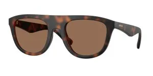 Burberry BE4459U 353673 แว่นกันแดดทรงสี่เหลี่ยมฉีดสีฮาวานาด้านเลนส์น้ำตาล สำหรับผู้ชาย