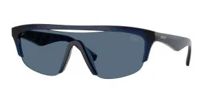Burberry BE4460U 411080 แว่นกันแดดน้ำเงิน-น้ำเงินเข้ม ลาย Embossed Check ผู้ชาย