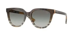 Burberry BE4469F 420211 แว่นกันแดดกรอบสีทรายลายหมากรุก Check Gradient เลนส์ไล่ระดับสีเทา ผู้หญิง