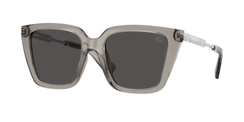 Burberry BE4473U 419787 แว่นกันแดดทรงสี่เหลี่ยมวัสดุฉีดเทาขาเงินเลนส์เทาเข้ม สุภาพสตรี Burberry BE4473U 419787 แว่นกันแดดทรงสี่เหลี่ยมวัสดุฉีดเทาขาเงินเลนส์เทาเข้ม สุภาพสตรี