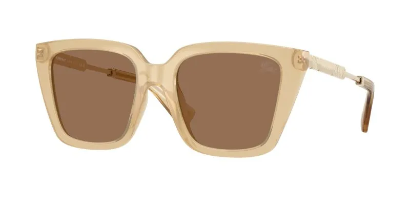 Burberry BE4473U 419873 แว่นกันแดดกรอบสีเหลืองลาย Engraved Check เลนส์น้ำตาลเข้ม ผู้หญิง Burberry BE4473U 419873 แว่นกันแดดกรอบสีเหลืองลาย Engraved Check เลนส์น้ำตาลเข้ม ผู้หญิง