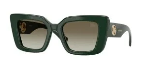 Burberry BE4476F 42038E แว่นกันแดดทรงตาแมวสีเขียวไล่เฉด สำหรับผู้หญิง