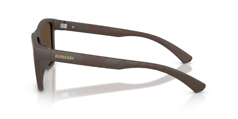 แว่นกันแดด Burberry BE4482U 423473 มุมข้าง กรอบผิวด้านน้ำตาล