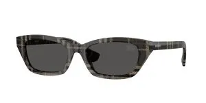 Burberry BE4488 419987 แว่นกันแดดลาย Check Grey สำหรับผู้หญิง ทรงสี่เหลี่ยม