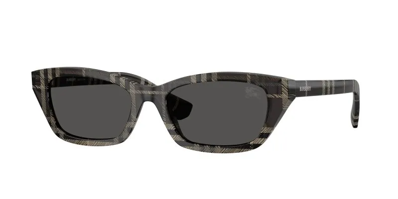 Burberry BE4488 419987 แว่นกันแดดลาย Check Grey สำหรับผู้หญิง ทรงสี่เหลี่ยม