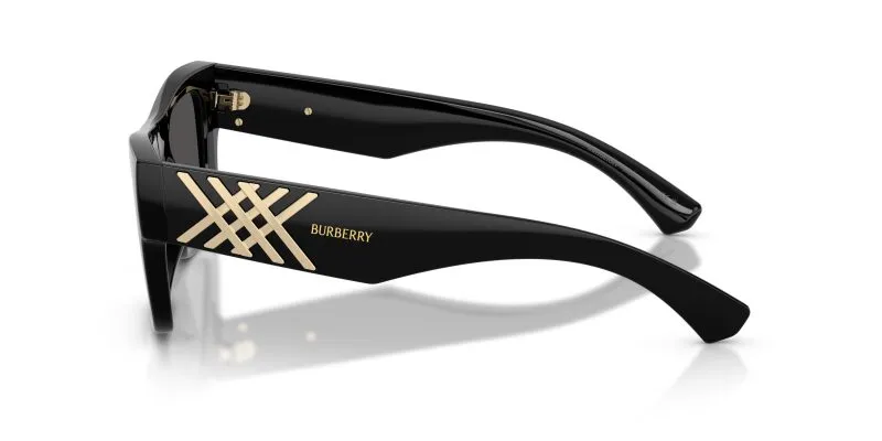แว่นกันแดด Burberry BE4490U 300187 มุมข้าง กรอบดำขัดเงา