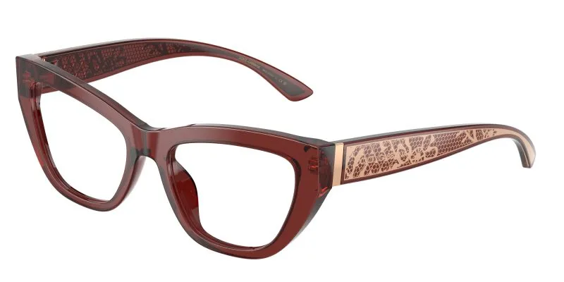 Dolce & Gabbana DG3412 3045 แว่นสายตาบอร์โดโปร่งใส สำหรับผู้หญิง