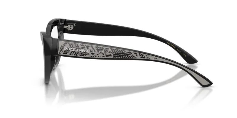แว่นสายตา Dolce & Gabbana DG3412 501 มุมข้าง ดีไซน์อิตาลี