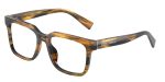 Dolce & Gabbana DG3422 3063 แว่นสายตาแถบน้ำตาล สำหรับผู้ชาย