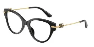 Dolce & Gabbana DG3438 501 แว่นสายตาดำ สำหรับผู้หญิง