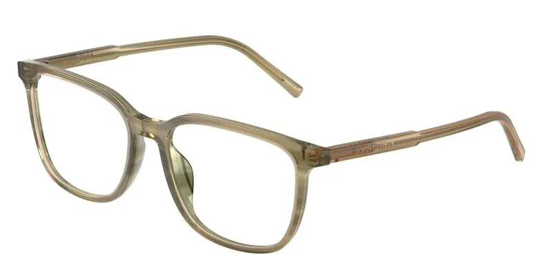 Dolce & Gabbana DG3445 3480 แว่นสายตาGreen On Striped Green สำหรับผู้ชาย