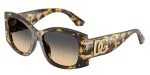 Dolce & Gabbana DG4501 33302Q แว่นกันแดดฮาวานาเหลือง สำหรับผู้หญิง