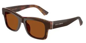 Dolce & Gabbana DG4515 345673 แว่นกันแดดสีน้ำตาลด้านบน/สีทองไข่มุก/สีน้ำตาล สำหรับผู้ชาย