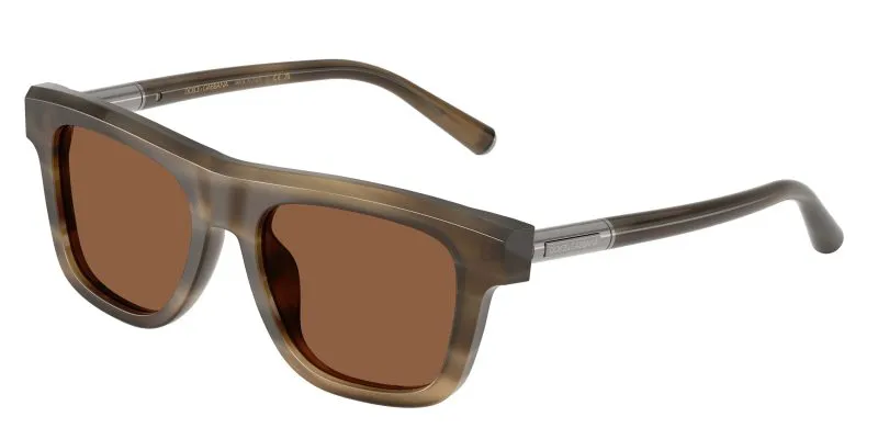 Dolce & Gabbana DG4521 3200OK แว่นกันแดดบุหรี่แถบ สำหรับผู้ชาย