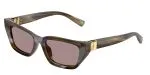 Dolce & Gabbana DG4532 3447LA แว่นกันแดดมะกอกแถบ สำหรับผู้หญิง
