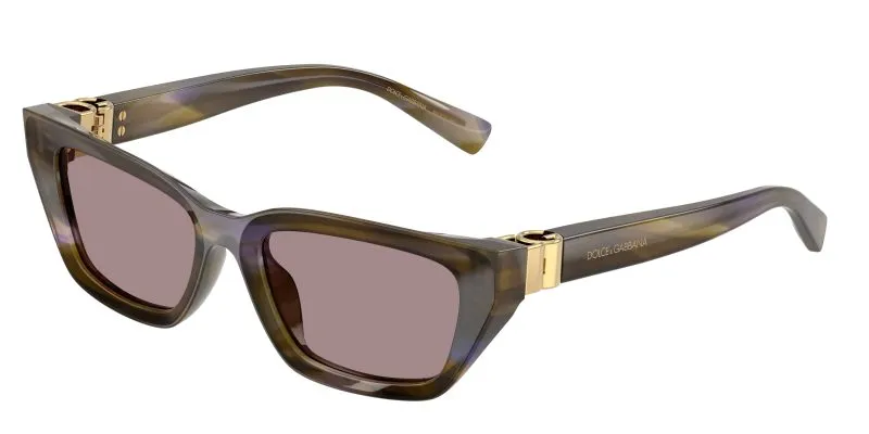 Dolce & Gabbana DG4532 3447LA แว่นกันแดดมะกอกแถบ สำหรับผู้หญิง
