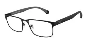 Emporio Armani EA1105 3014 แว่นสายตาโลหะดำด้าน Rectangle สำหรับผู้ชาย