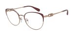 Emporio Armani EA1150 3268 แว่นสายตาโลหะ Rose Gold Bordeaux Cat-Eye สำหรับผู้หญิง