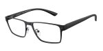 Emporio Armani EA1157 3001 แว่นสายตาโลหะดำด้าน Rectangle Slim สำหรับผู้ชาย