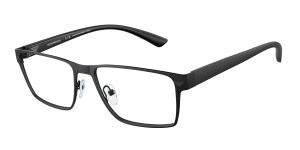Emporio Armani EA1157 3001 แว่นสายตาโลหะดำด้าน Rectangle Slim สำหรับผู้ชาย