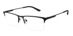 Emporio Armani EA1177 3001 แว่นสายตาโลหะดำด้าน Rectangle Slim สำหรับผู้ชาย