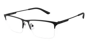 Emporio Armani EA1177 3001 แว่นสายตาโลหะดำด้าน Rectangle Slim สำหรับผู้ชาย