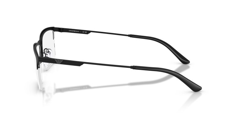 แว่นสายตา Emporio Armani EA1177 3001 มุมข้าง Rectangle Matte Black