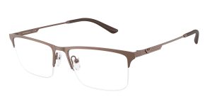 Emporio Armani EA1177 3006 แว่นสายตาโลหะทองแดงด้าน Rectangle Slim สำหรับผู้ชาย