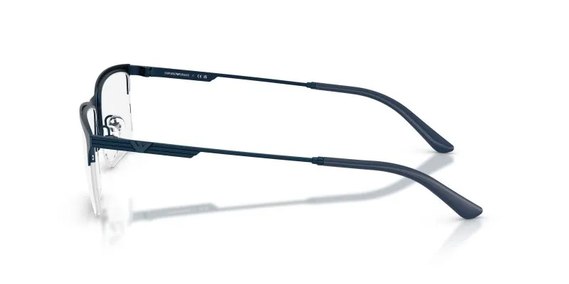 แว่นสายตา Emporio Armani EA1177 3424 มุมข้าง Rectangle Metalized Blue