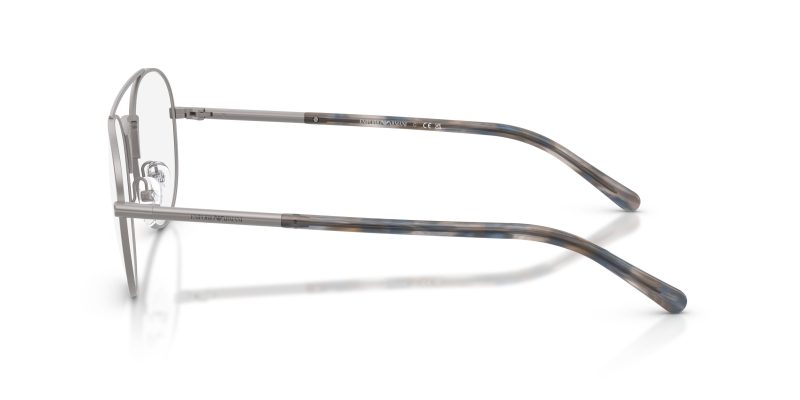 แว่นสายตา Emporio Armani EA1178 3003 มุมข้าง Flexible Frame ขาโลหะเส้นบาง ทรงนักบินคลาสสิก