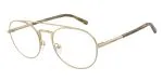 Emporio Armani EA1178 3422 แว่นสายตาโลหะ Matte Pale Gold Aviator สำหรับผู้ชาย