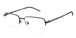 Emporio Armani EA1180D 3018 แว่นสายตาโลหะน้ำเงินด้าน Pillow Asian Fit สำหรับผู้ชาย