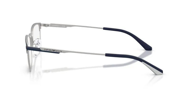 แว่นสายตา Emporio Armani EA1181D 3018 มุมข้าง Pillow Matte Blue Silver
