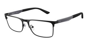 Emporio Armani EA1183 3432 แว่นสายตาโลหะดำด้าน Rectangle สำหรับผู้ชาย