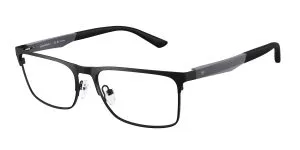 Emporio Armani EA1183 3432 แว่นสายตาโลหะดำด้าน Rectangle สำหรับผู้ชาย