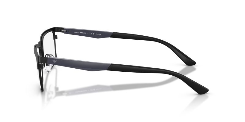แว่นสายตา Emporio Armani EA1183 3432 มุมข้าง โลหะ Rectangle ขา Blue Aluminum