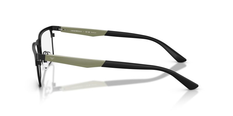 แว่นสายตา Emporio Armani EA1183 3433 มุมข้าง Flexible Frame ขาโลหะเส้นบาง