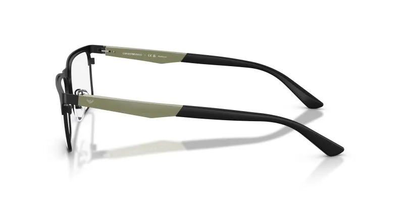 แว่นสายตา Emporio Armani EA1183 3433 มุมข้าง Flexible Frame ขาโลหะเส้นบาง