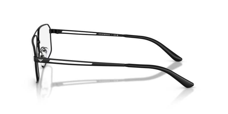 แว่นสายตา Emporio Armani EA1184 3001 มุมข้าง ขาโลหะเส้นบาง ทรงนักบินคลาสสิก