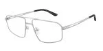 Emporio Armani EA1184 3045 แว่นสายตาโลหะ Matte Silver Aviator สำหรับผู้ชาย