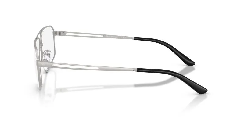 แว่นสายตา Emporio Armani EA1184 3045 มุมข้าง Aviator Matte Silver