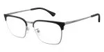 Emporio Armani EA1186D 3003 แว่นสายตาโลหะ Matte Gunmetal Square Asian Fit สำหรับผู้ชาย