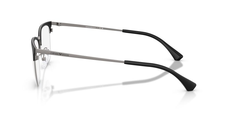 แว่นสายตา Emporio Armani EA1186D 3003 มุมข้าง Square Gunmetal Asian Fit