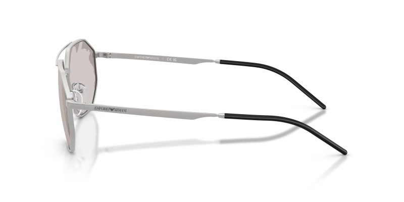 แว่นกันแดด Emporio Armani EA2147 30157F มุมข้าง Irregular Mirror Black