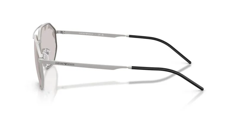 แว่นกันแดด Emporio Armani EA2147 30157F มุมข้าง Irregular Mirror Black