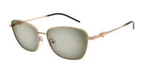 Emporio Armani EA2170 342713 แว่นกันแดดโลหะน้ำตาลเมทัล Geometric สำหรับผู้หญิง