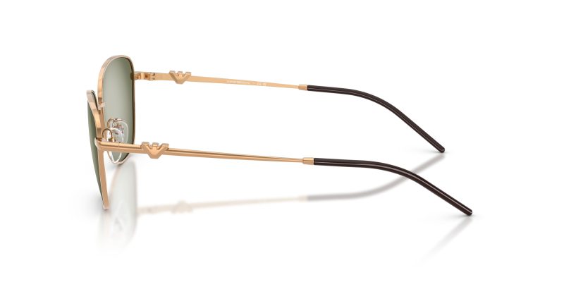 แว่นกันแดด Emporio Armani EA2170 342713 มุมข้าง Geometric Brown Metal Green