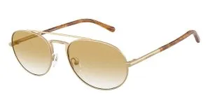 Emporio Armani EA2171 30022Q แว่นกันแดดโลหะ Matte Pale Gold Aviator สำหรับผู้ชาย
