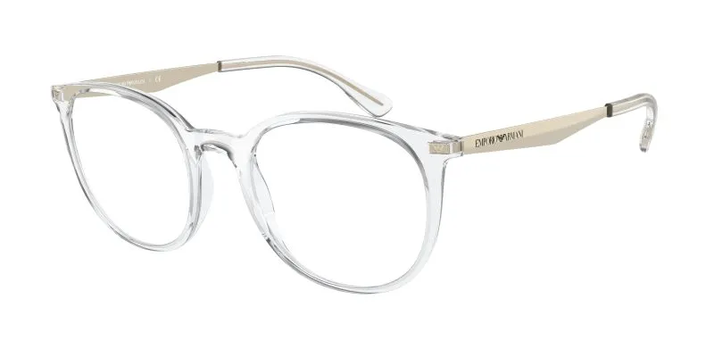 Emporio Armani EA3168 5371 แว่นสายตากรอบฉีด Crystal Pantos ขาทอง สำหรับผู้หญิง